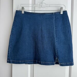 Wild Fable Medium Wash Denim Mini Skirt | Size 12